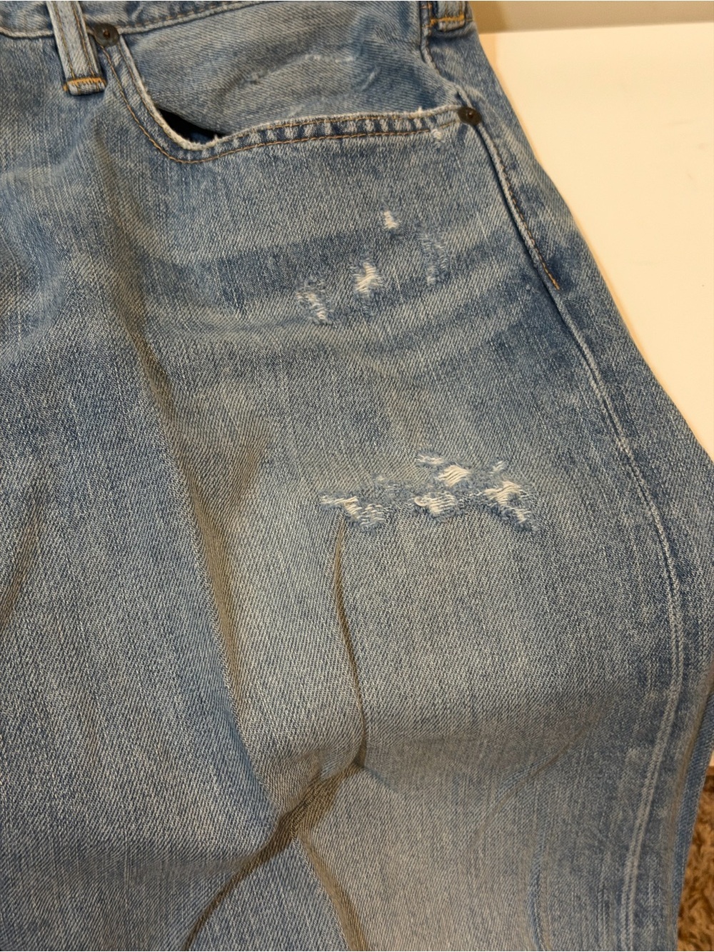 Polo by Ralph Lauren Men’s Light Blue Denim Jeans Sz 36 x30 - Picture 5 of 6